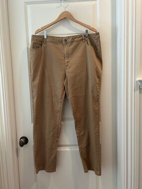 Appleseed’s ZipUp Cotton Spandex Blend Pants w/ pockets womens size 18W